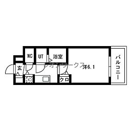 プレサンス高津公園ディオ 1Kの間取図画像