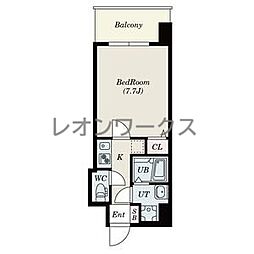S-レジデンス緑橋駅前 1Kの間取図画像
