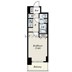 S-RESIDENCE難波Briller 1Kの間取図画像