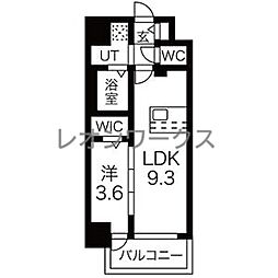 ファステート難波グランプリ 1LDKの間取図画像
