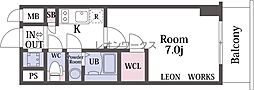 エスリード難波THE FIRST 13階/1302