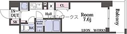 ミラージュパレス大阪ドームプロスパー 1Kの間取図画像