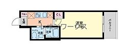 SERENiTE本町グランデ 1Kの間取図画像