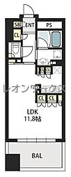 GalileiSinmachi 1Kの間取図画像