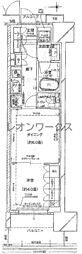 ブランズ北堀江プレイス 1DKの間取図画像