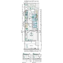エステムプラザ福島ジェネル ワンルームの間取図画像