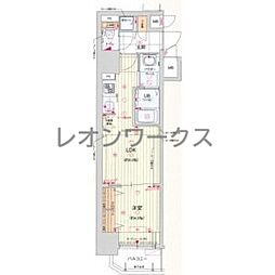 サムティ阿波座BELSIA 1LDKの間取図画像