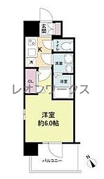 エスリードレジデンスオオサカウエスト 1Kの間取図画像