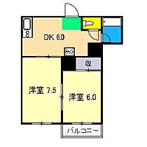 長崎ハイツ 203 ｜ 高知県高知市竹島町167-1（賃貸アパート2DK・2階・40.00㎡） その2