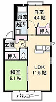 レジェンド A棟 201 ｜ 高知県高知市介良乙1642（賃貸アパート2LDK・2階・50.75㎡） その2