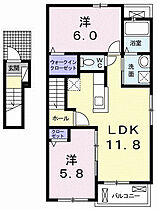 オルフェーブル 201 ｜ 高知県土佐市蓮池2194番地1（賃貸アパート2LDK・2階・56.72㎡） その2