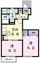 アレグレッチェ　Ａ 102 ｜ 高知県高知市長浜3034番地1（賃貸アパート2DK・1階・45.82㎡） その2