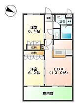 アグアカリエンテ 103 ｜ 高知県高知市神田1213-1（賃貸アパート2LDK・1階・57.85㎡） その2