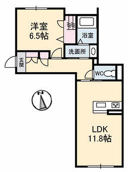 ベレオ弓張月 105｜高知県高知市福井扇町(賃貸マンション1LDK・1階・48.94㎡)の写真 その2