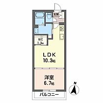 シャーメゾン・スターク 202 ｜ 高知県高知市上町3丁目8-15（賃貸マンション1LDK・2階・40.40㎡） その2