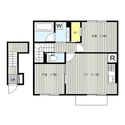 ルミエール 2LDKの間取図画像