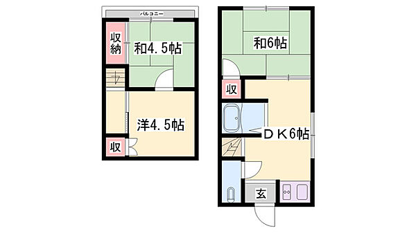 土山3丁目貸家 ｜兵庫県姫路市土山3丁目(賃貸一戸建3DK・1階・47.17㎡)の写真 その2