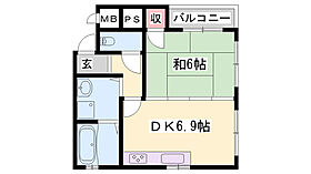 ラメール大塩  ｜ 兵庫県姫路市大塩町（賃貸マンション1DK・1階・34.06㎡） その2