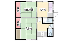 西庄甲高嶋平屋　西棟東側  ｜ 兵庫県姫路市西庄（賃貸一戸建2K・1階・36.36㎡） その2