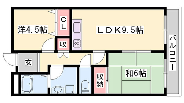 プレステージR ｜兵庫県宍粟市山崎町門前(賃貸マンション2LDK・5階・52.25㎡)の写真 その2