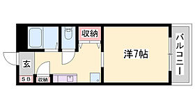 コーポエム・エヌ  ｜ 兵庫県姫路市飾磨区玉地1丁目（賃貸マンション1K・3階・21.87㎡） その2