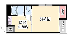 BWビル17  ｜ 兵庫県姫路市塩町（賃貸マンション1DK・8階・24.84㎡） その2