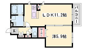 シャーメゾンノシバ  ｜ 兵庫県加東市上滝野（賃貸アパート1LDK・1階・41.78㎡） その2