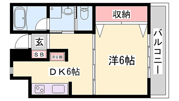 フェザントアイ蒲田 ｜兵庫県姫路市広畑区蒲田(賃貸マンション1DK・1階・33.20㎡)の写真 その2