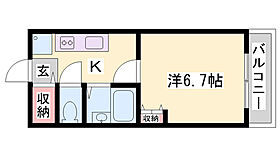 ジュネス城北新町III  ｜ 兵庫県姫路市城北新町1丁目（賃貸マンション1K・2階・20.03㎡） その2