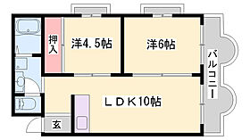 メゾン手柄  ｜ 兵庫県姫路市手柄2丁目（賃貸マンション2LDK・3階・44.30㎡） その2