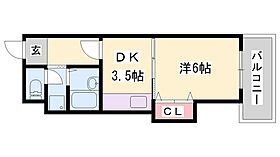 ハイツA&M  ｜ 兵庫県姫路市中地南町（賃貸マンション1DK・4階・26.00㎡） その2