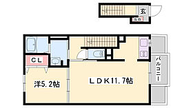 ニューアメニティー太子  ｜ 兵庫県揖保郡太子町糸井（賃貸アパート1LDK・2階・43.32㎡） その2