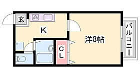 シャトーブルー  ｜ 兵庫県赤穂市板屋町（賃貸アパート1K・1階・26.49㎡） その2