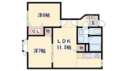 平松駅 4.4万円