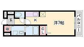 アビタシオン・アミB  ｜ 兵庫県姫路市飾磨区英賀清水町1丁目（賃貸アパート1K・2階・25.26㎡） その2