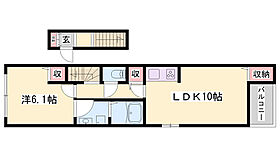 グランデフォルトーネB  ｜ 兵庫県姫路市勝原区山戸（賃貸アパート1LDK・2階・43.79㎡） その2