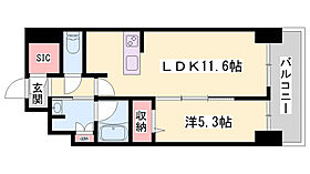 ケイマン  ｜ 兵庫県姫路市東延末1丁目（賃貸マンション1LDK・6階・45.40㎡） その2