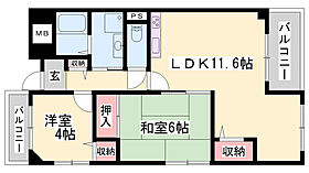 泉マンション  ｜ 兵庫県姫路市安田2丁目（賃貸マンション2LDK・5階・56.10㎡） その2