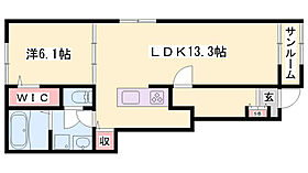 メルヴェイユB  ｜ 兵庫県たつの市誉田町福田（賃貸アパート1LDK・1階・50.01㎡） その2