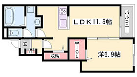 コンフォースHISAGO  ｜ 兵庫県姫路市勝原区丁（賃貸アパート1LDK・1階・44.20㎡） その2