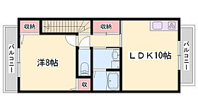 スカイルームII  ｜ 兵庫県姫路市南条（賃貸アパート1LDK・2階・45.55㎡） その2