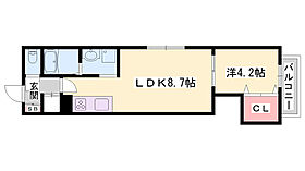 F asecia fougere  ｜ 兵庫県姫路市幸町（賃貸アパート1LDK・1階・31.15㎡） その2