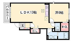 ウィル　ヴェステージ伍番館  ｜ 兵庫県西脇市下戸田（賃貸アパート1LDK・1階・45.31㎡） その2