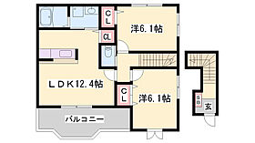 グランデ・カーサII  ｜ 兵庫県姫路市継（賃貸アパート2LDK・2階・59.09㎡） その2