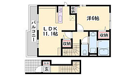 パッソ神田VI  ｜ 兵庫県姫路市北原（賃貸アパート1LDK・2階・46.09㎡） その2