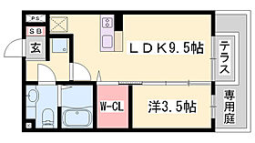 ローズガーデン  ｜ 兵庫県西脇市和田町（賃貸アパート1LDK・1階・33.39㎡） その2