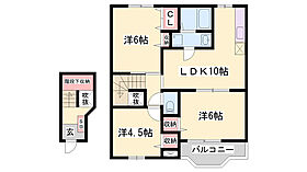 サンセールI  ｜ 兵庫県加東市下滝野1丁目（賃貸アパート3LDK・2階・65.57㎡） その2