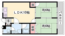 ハイツ船元  ｜ 兵庫県宍粟市山崎町船元（賃貸アパート2LDK・2階・49.68㎡） その2