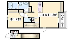 シャルマン・ドミール  ｜ 兵庫県姫路市南条1丁目（賃貸アパート1LDK・2階・41.36㎡） その2