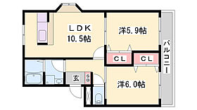 ロイヤルコートイオ  ｜ 兵庫県加東市上中（賃貸アパート2LDK・1階・51.61㎡） その2